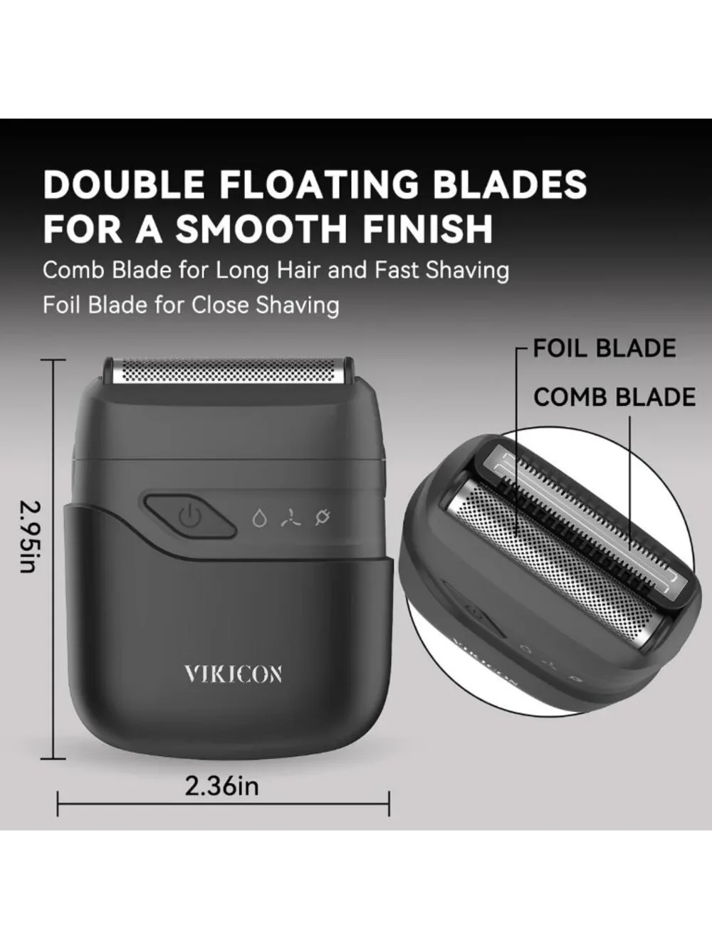 Compact Electric Foil Shaver for Men | Portable Mini Razor for Face & Travel